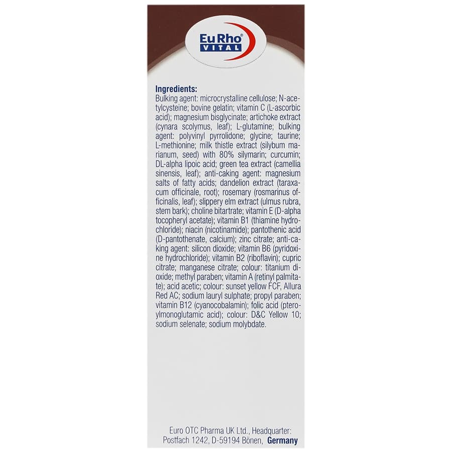 کپسول لیورویت یوروویتال 60 عددی — تصویر ۳