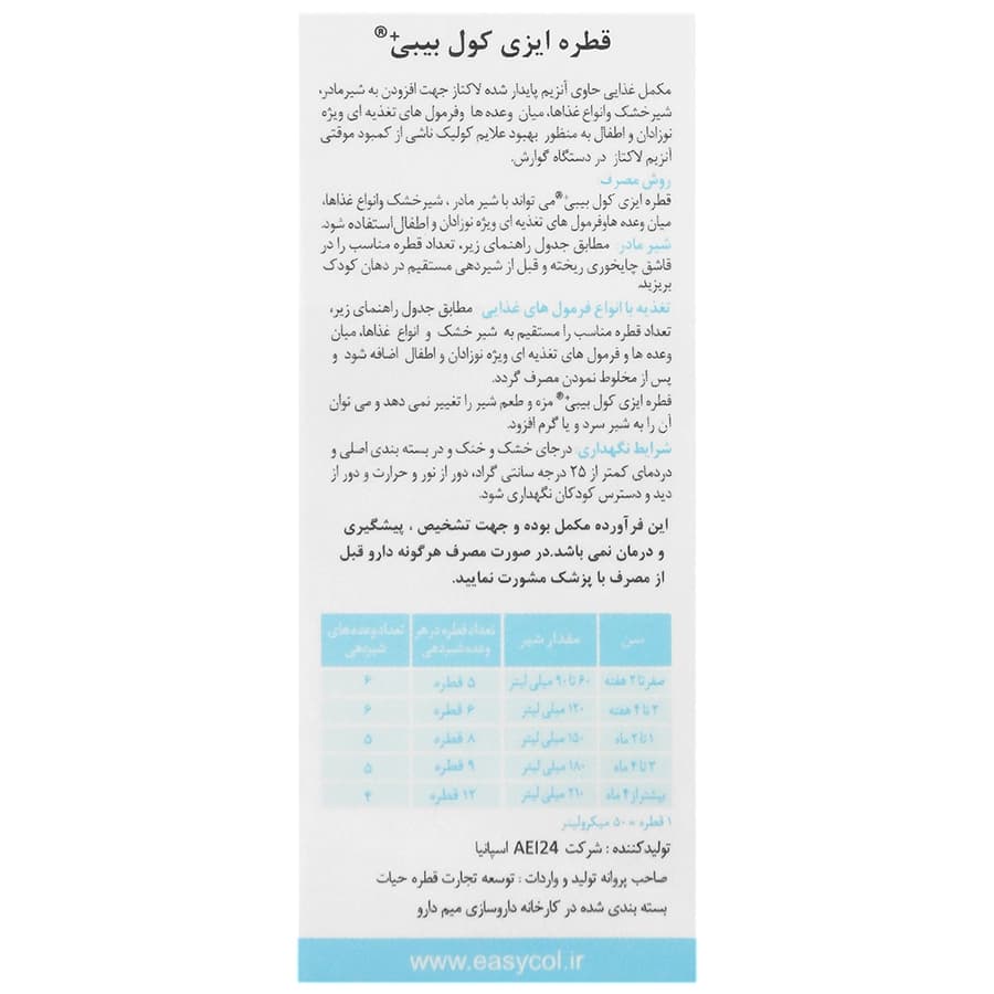 قطره ایزی کول بیبی آ ای آی 15 میلی لیتری — تصویر ۴