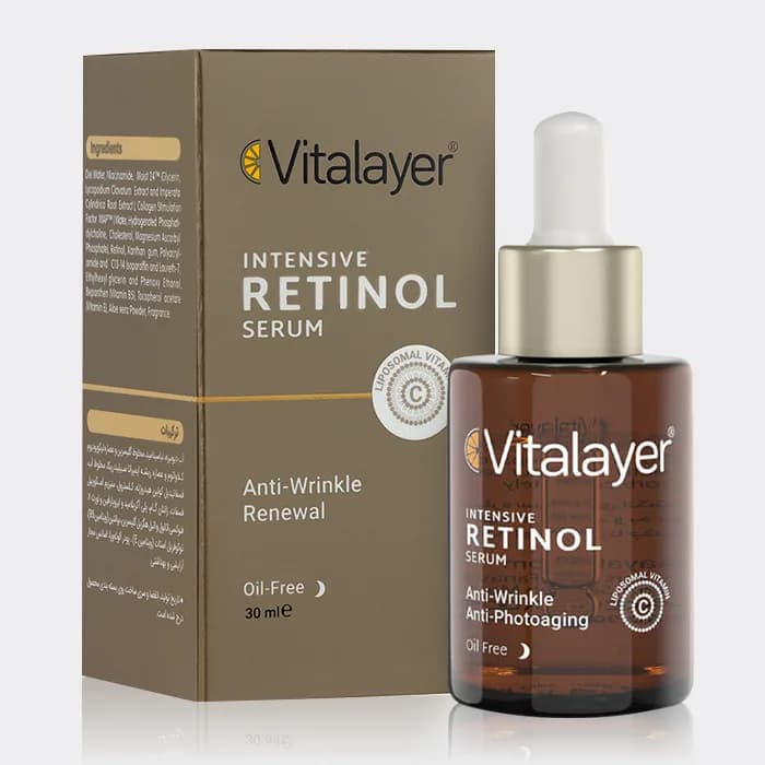 سرم پوست ویتالیر رتینول VITALAYER INTENSIVE RETINOL SERUM حجم30ml — تصویر ۴