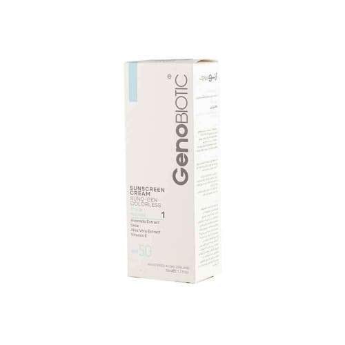 کرم ضد آفتاب SPF50 مناسب پوست های خشک و معمولی 1 ژنوبایوتیک (50 میل)
