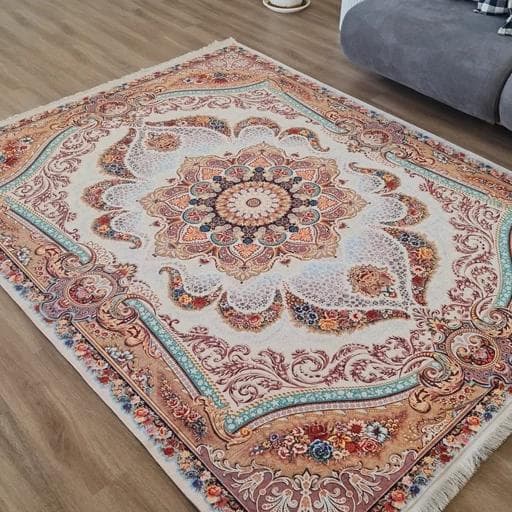 فرش چاپی مخمل هازان ترک طرح شاه نگارh566(پس کرایه) — تصویر ۵