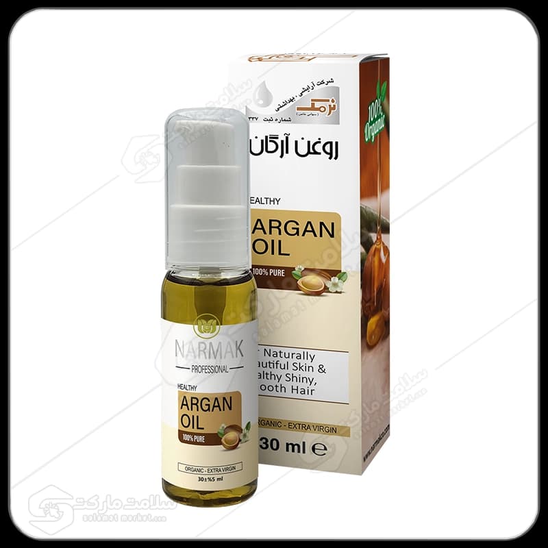روغن آرگان نرمک طلایی مدل پمپی | 30 میل
