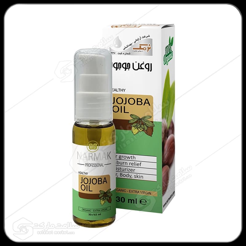 روغن جوجوبا نرمک طلایی مدل پمپی | 30 میل
