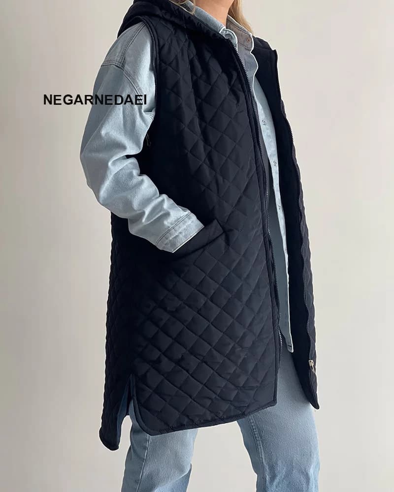 کاپشن و وست Navy Blue — تصویر ۴