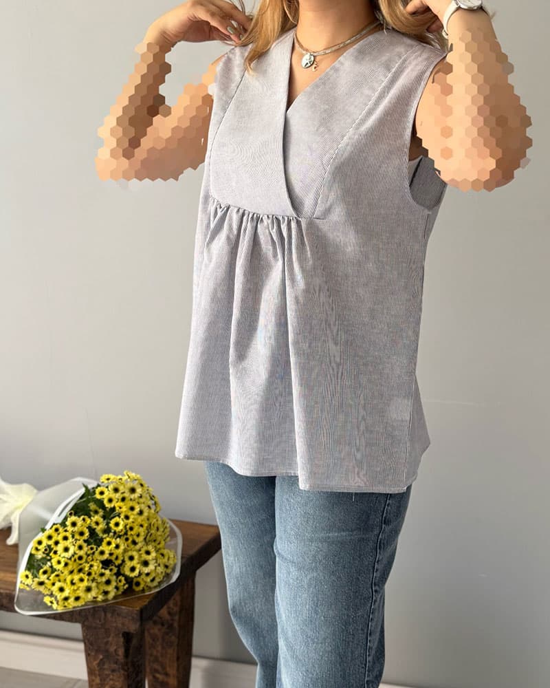 تاپ elisha (آبی) — تصویر ۶