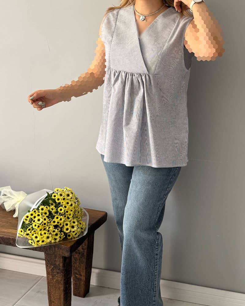 تاپ elisha (آبی) — تصویر ۴