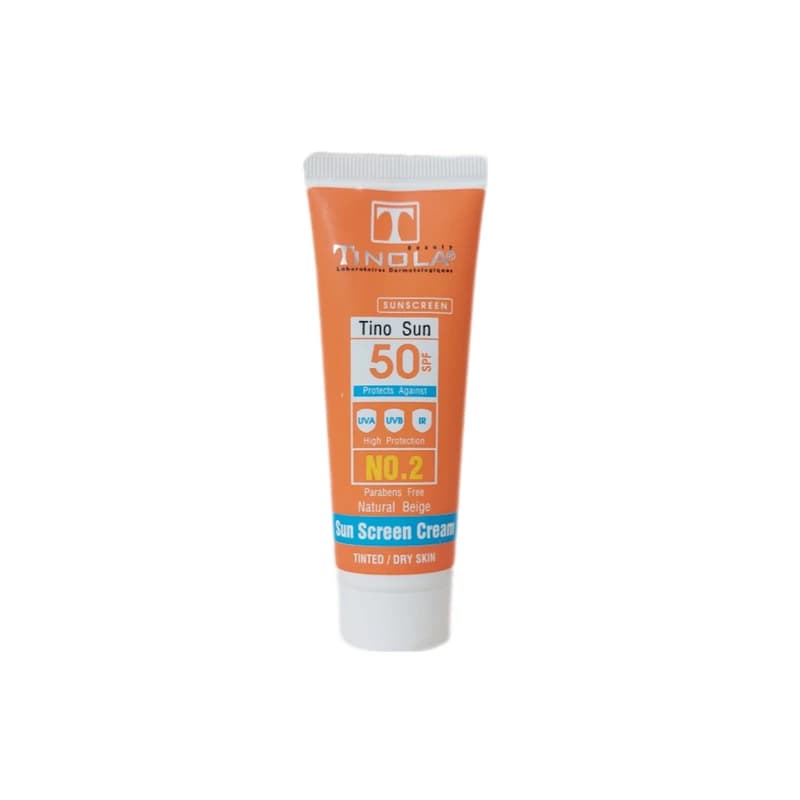 کرم ضد آفتاب رنگی بژطبیعی تینولا پوست خشک و حساس spf50 (40 میل)