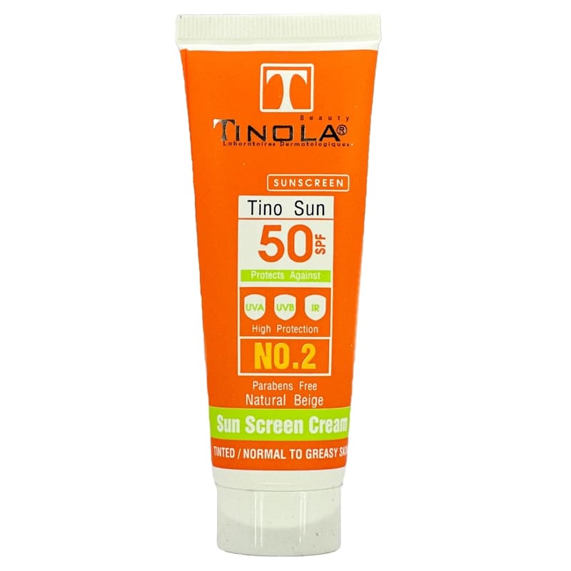 کرم ضد آفتاب رنگی بژطبیعی تینولا مناسب پوست معمولی و چرب spf50 (40میل)