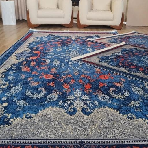 فرشینه مخمل هازان طرح زحل L508(پس کرایه) — تصویر ۳