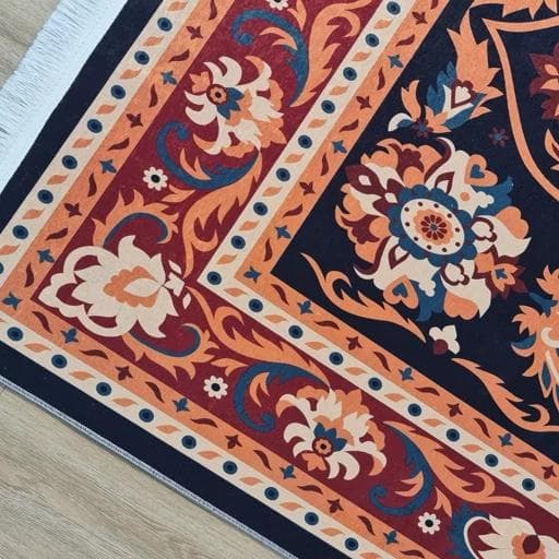فرشینه مخمل هازان طرح گرم u107(پس کرایه)