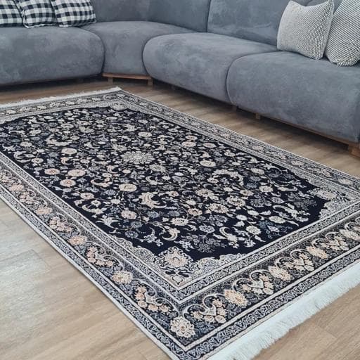 فرشینه مخمل هازان طرح سرمه طلا u63(پس کرایه) — تصویر ۳