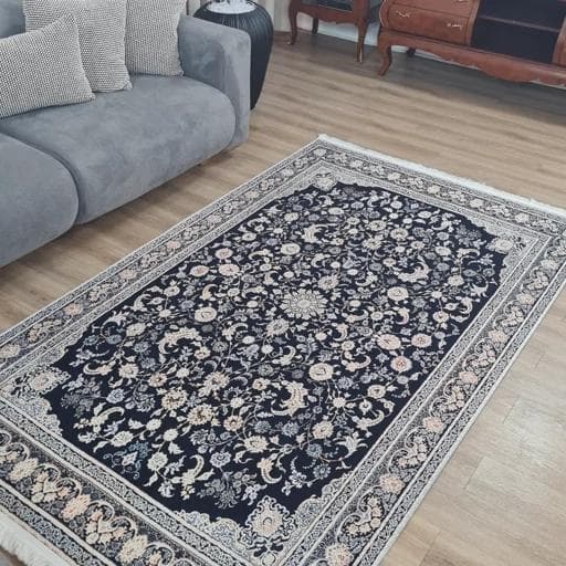 فرشینه مخمل هازان طرح سرمه طلا u63(پس کرایه)