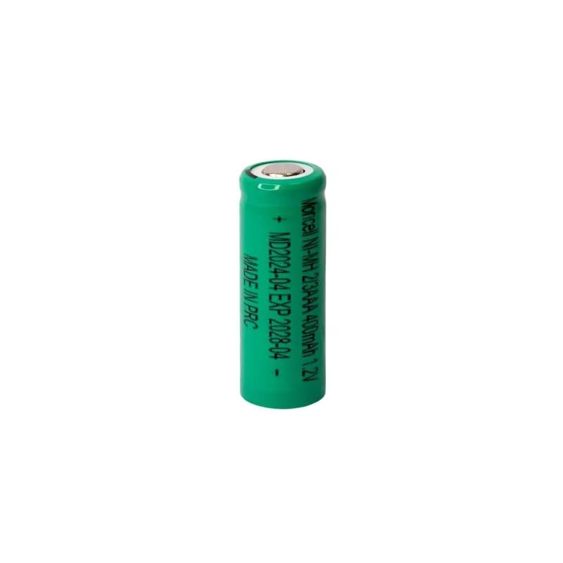 باتری شارژی 1.2 ولت سایز 2/3AAA ظرفیت 400mAh برند MORICELL (موریسل)