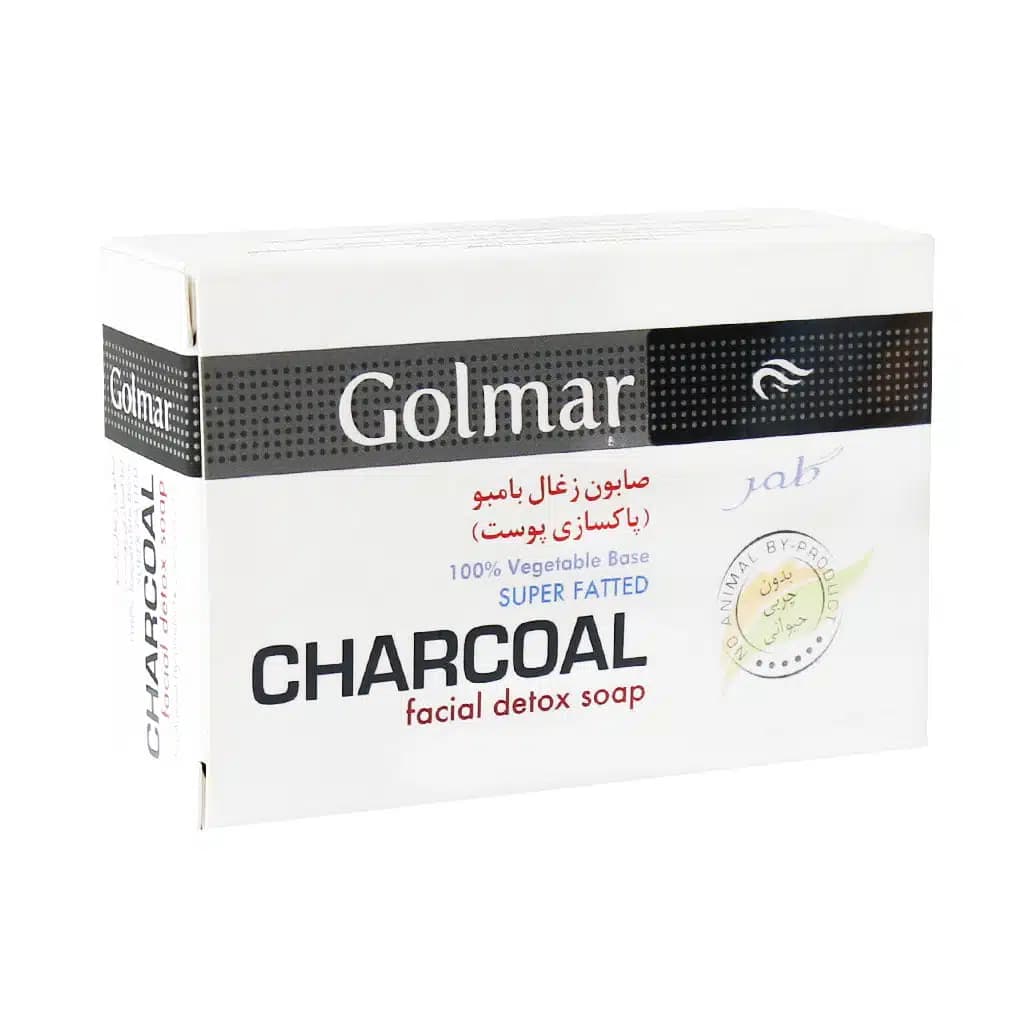 صابون زغال بامبو گلمر مناسب پاکسازی پوست 115 گرم