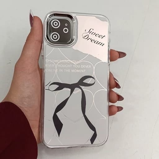 گارد گوشی Iphone 11 طرح آیینه ای فانتزی مدل پاپیون آیفون 11 نرمال قاب و کاور