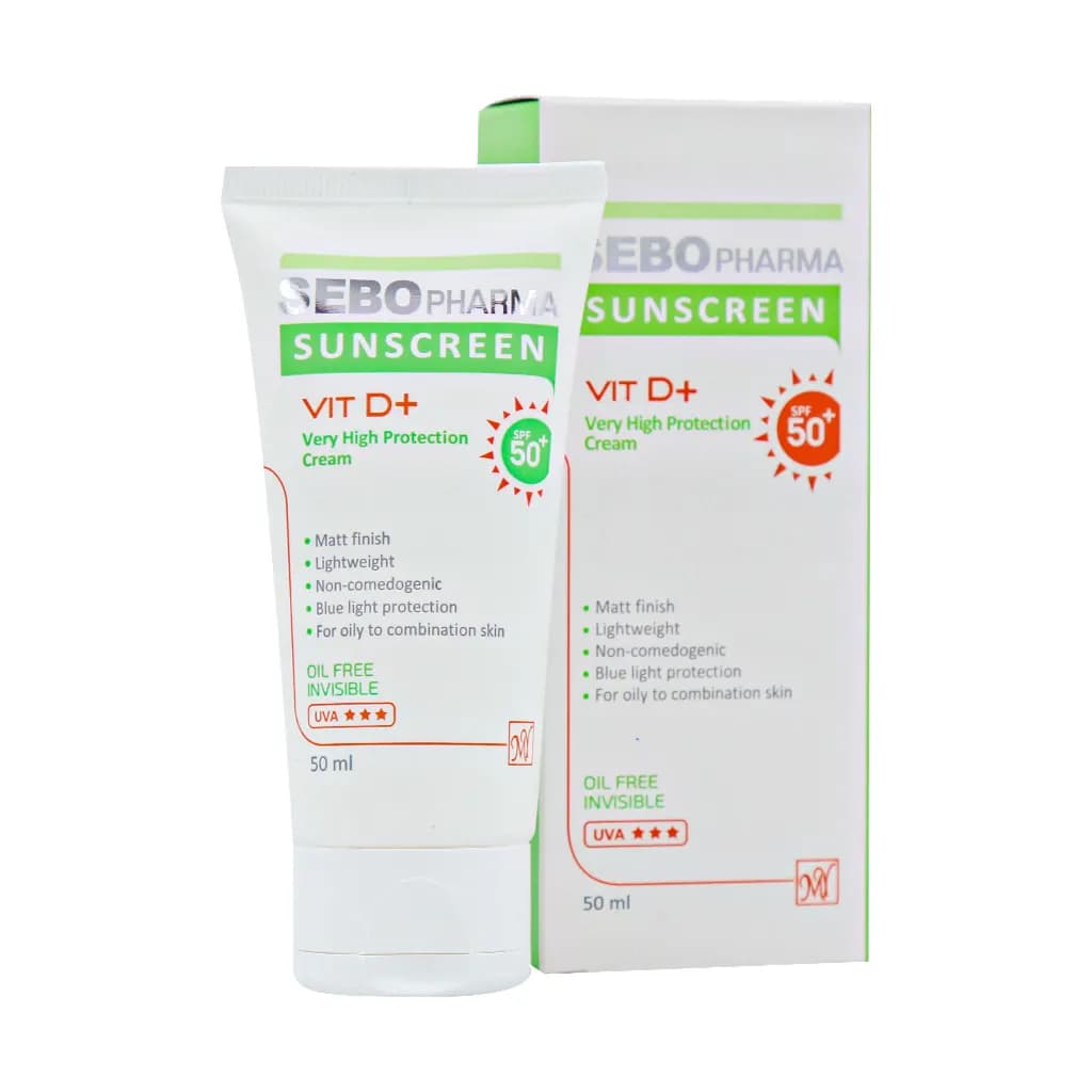 کرم ضدافتاب SPF50 فاقد چربي بي رنگ سبوفارما مای 50ميل