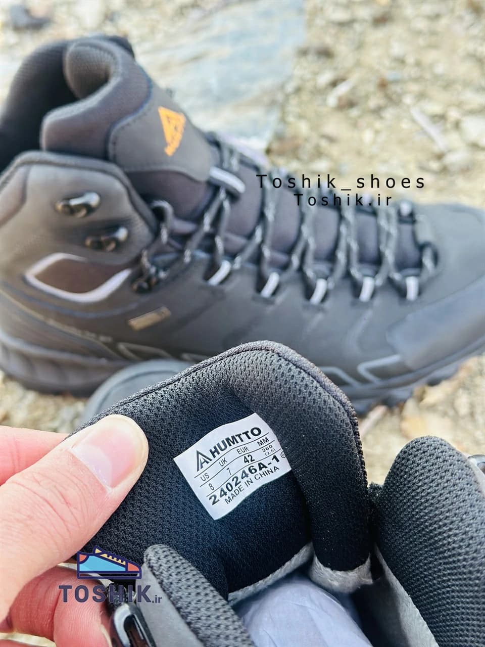 کفش هومتو ساقدار ضدآب مدل 240246A-1 رنگ مشکی — تصویر ۸