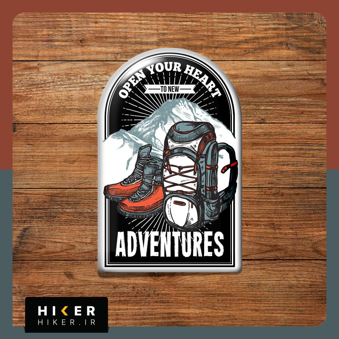 استیکر ژله‌ای ۰۳۷۹ (Open your heart to new adventures)