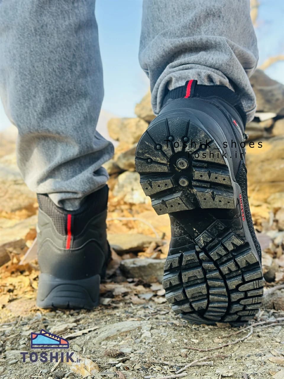 کفش هومتو ساقدار ضدآب مدل 210473A-1 رنگ مشکی — تصویر ۵