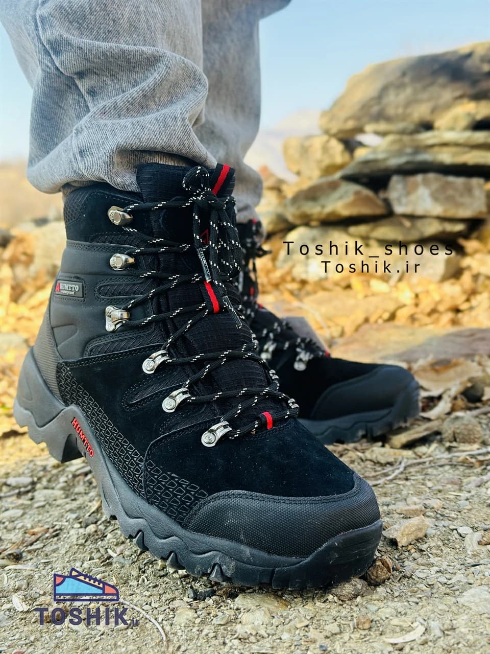 کفش هومتو ساقدار ضدآب مدل 210473A-1 رنگ مشکی — تصویر ۶