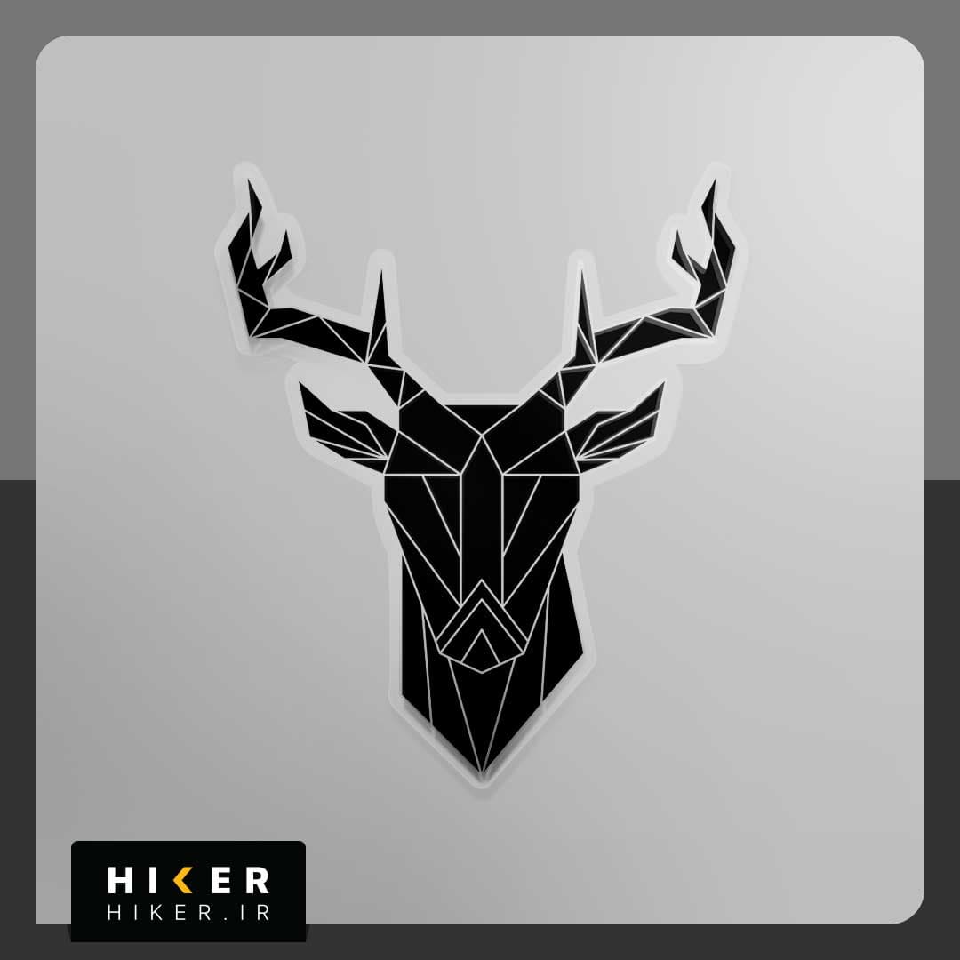 استیکر شفاف ۰۳۷۳ (گوزن سیاه)