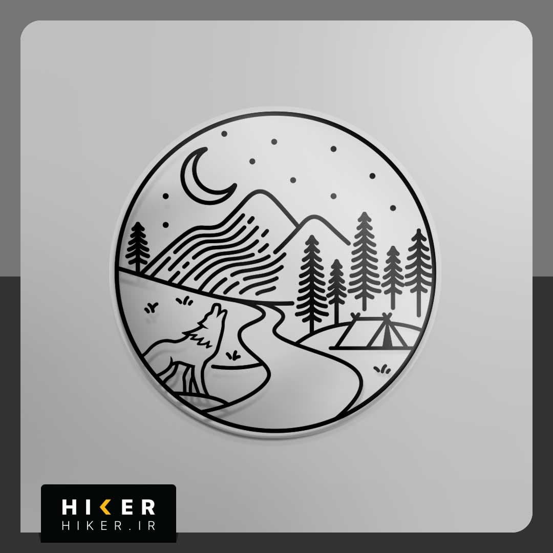 استیکر شفاف ۰۳۶۴ (کمپ در طبیعت)