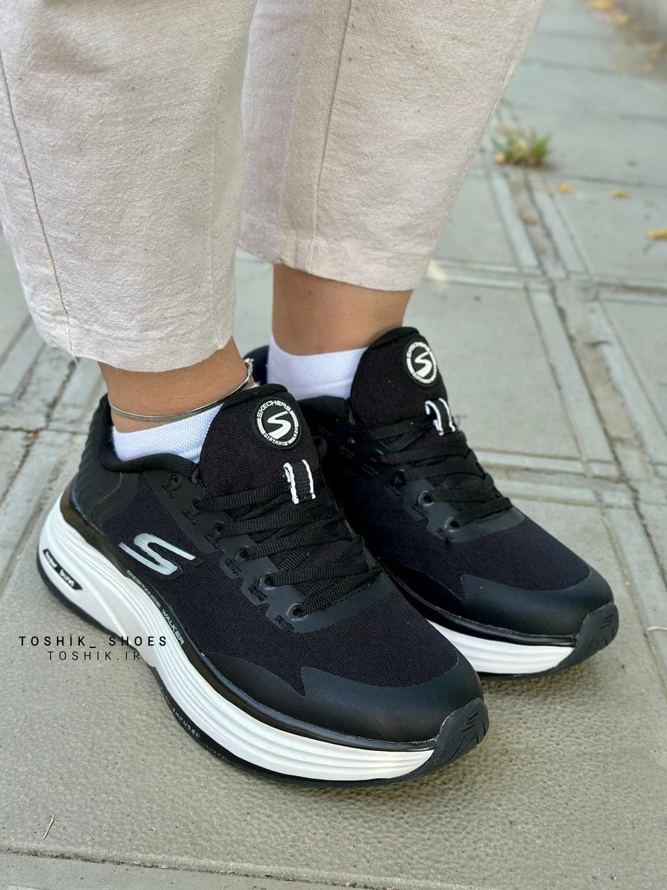 کتونی اسکیچرز DISTANCE WALKER 2023 – 4 رنگ مشکی — تصویر ۲