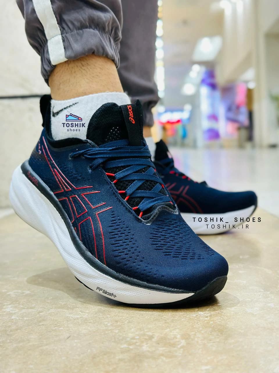 کتونی اسیکس مدل نیمباس 25 – GEL _ NUMBUS 25 سرمه ای — تصویر ۲