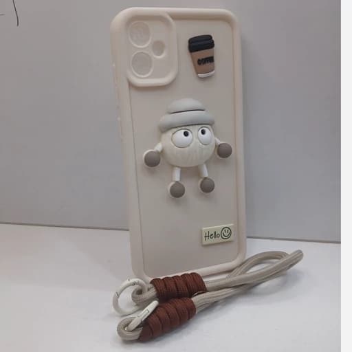 گارد محافظ سامسونگ A05 قاب عروسکی سولید طرح هپل با بند کاور a05 آ05
