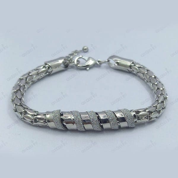 دستبند زنانه استیل اکلیلی scarlet bijoux — تصویر ۲