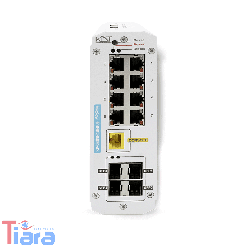 سوئیچ شبکه 12 پورت PoE کی دی تی مدل KDT KP-0804H4SMIUH