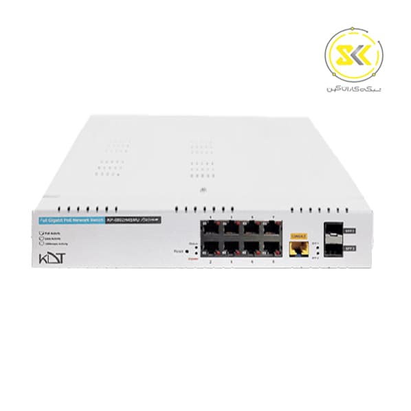 سوئیچ شبکه 10 پورت PoE کی دی تی مدل KDT KP-0802H4SMU — تصویر ۲