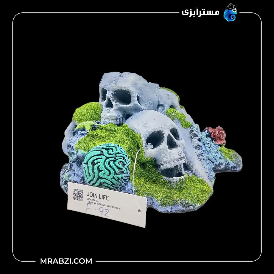 دکور آکواریوم طرح صخره اسکلت مدل F-92 — تصویر ۲