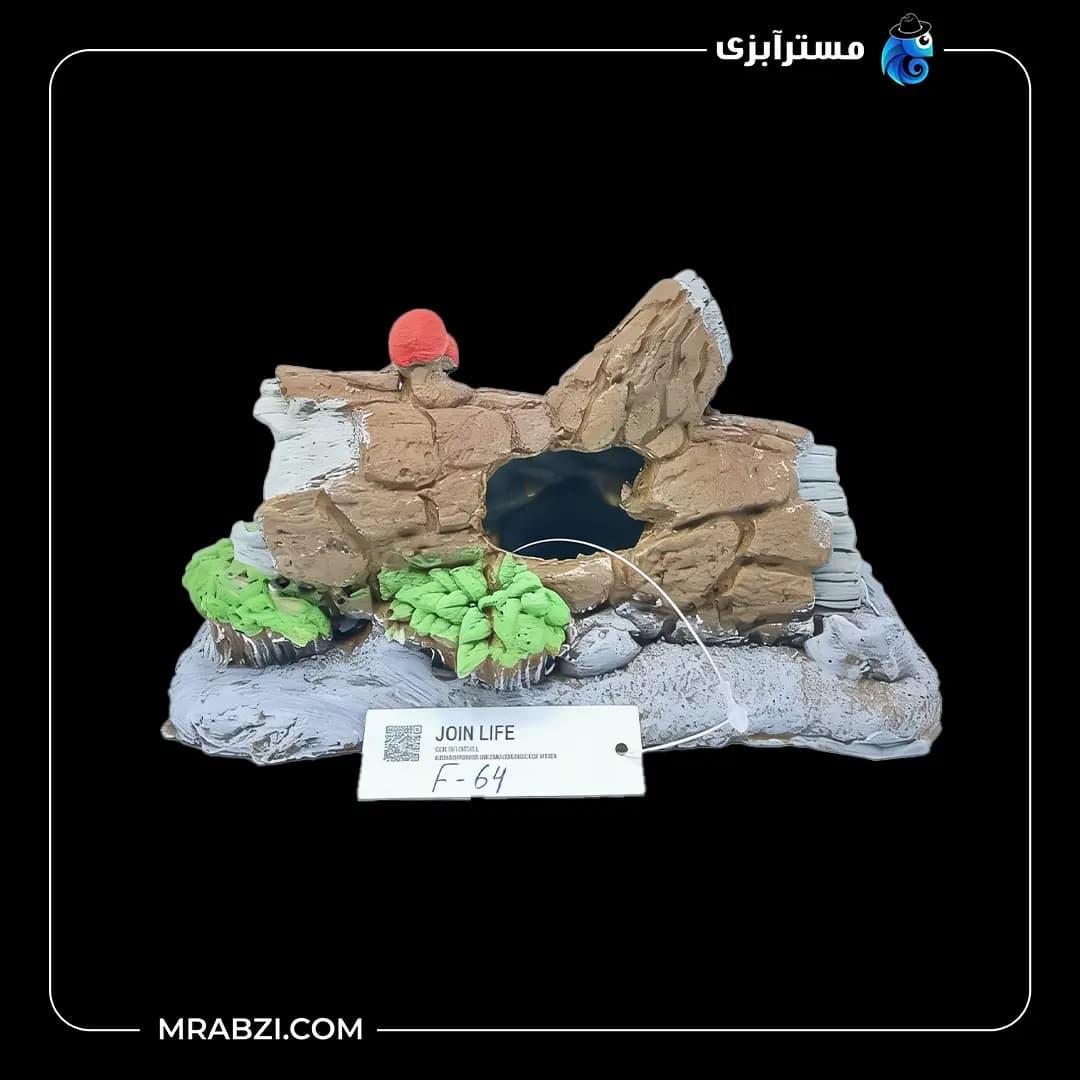 دکور آکواریوم طرح تنه درخت فانتزی مدل F-64