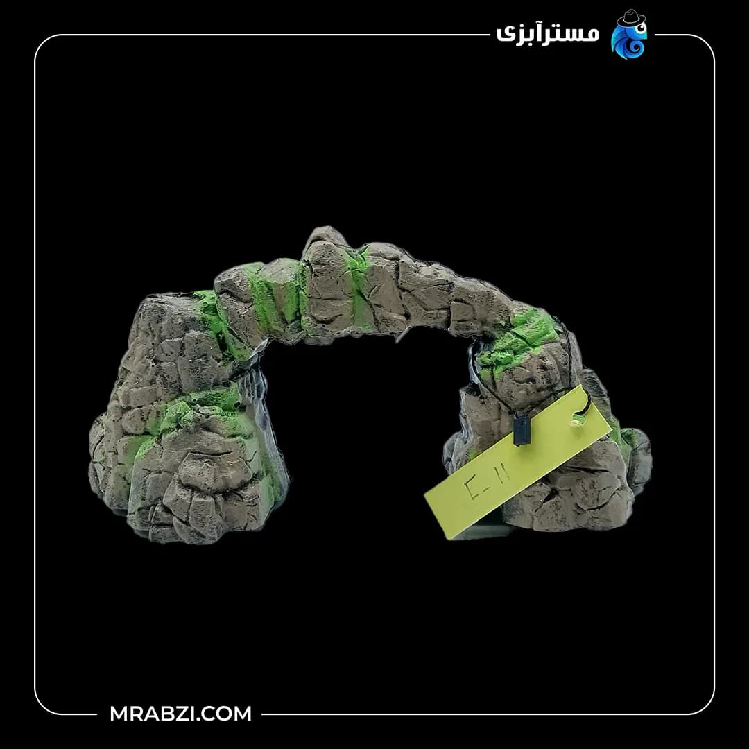 دکور آکواریوم طرح پل خزه بسته مدل F-11