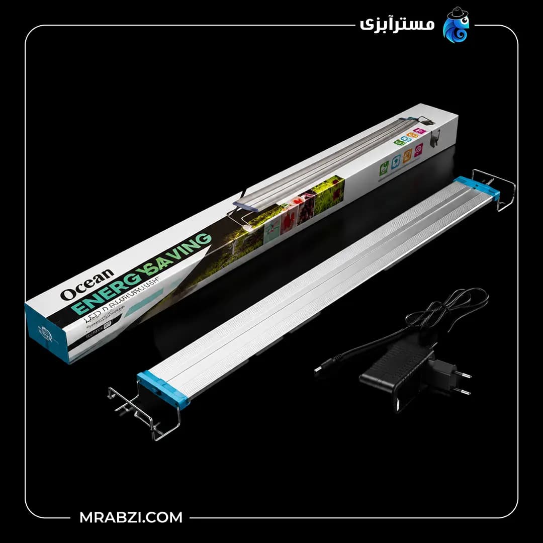 چراغ ال ای دی پایه دار آکواریوم L80-A اوشن