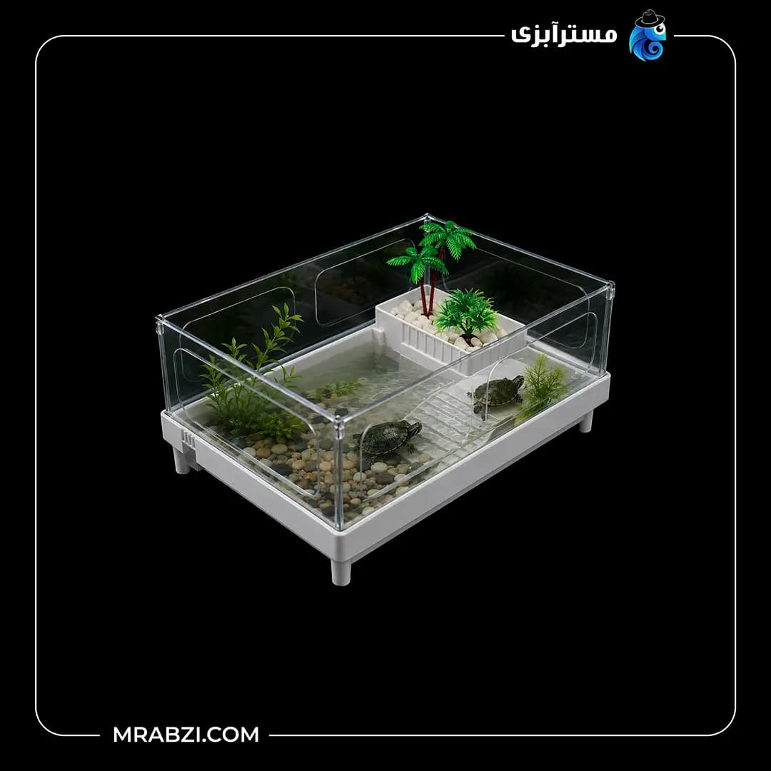 آکواریوم لاک پشت و دوزیستان مدل 380_AQ سوبو