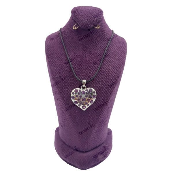 گردنبند زنانه قلبی scarlet bijoux
