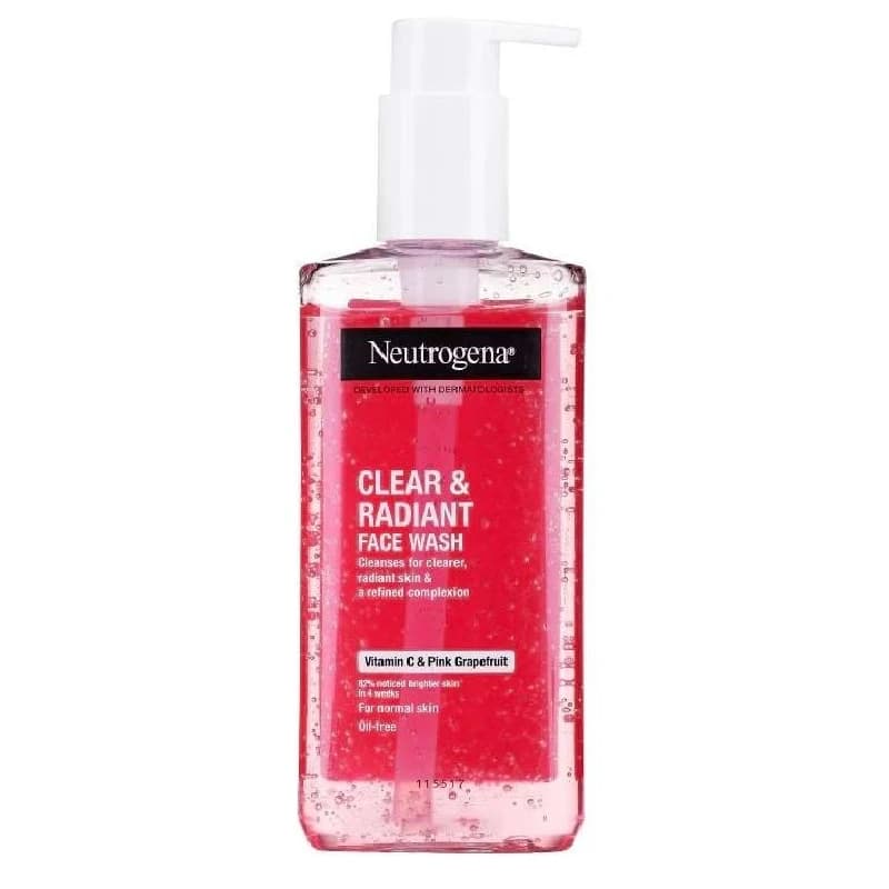 ژل شستشوی صورت نوتروژینا Neutrogena روشن کننده و شفاف کننده حجم 200 میل