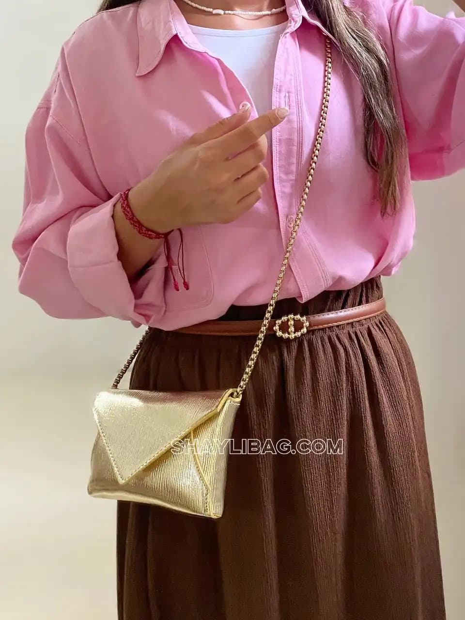 کیف دوشی و مجلسی زنانه مدل پاکتی