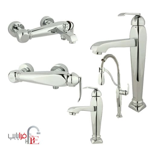ست شیرآلات راسان مدل آلیس کروم ا Rassan Alis Chrome collection Taps