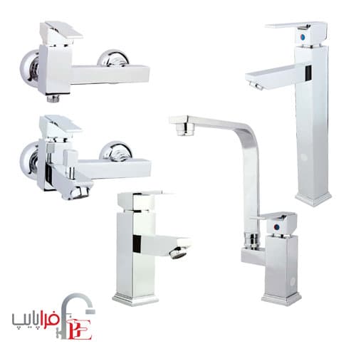 ست شیرآلات راسان مدل مینیاتور کروم ا Rassan chrome Miniyator collection Taps