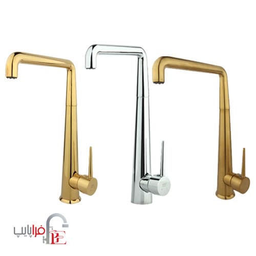 شیر ظرفشویی راسان مدل شرلین کروم ا Rassan Shabnam sink Mixer