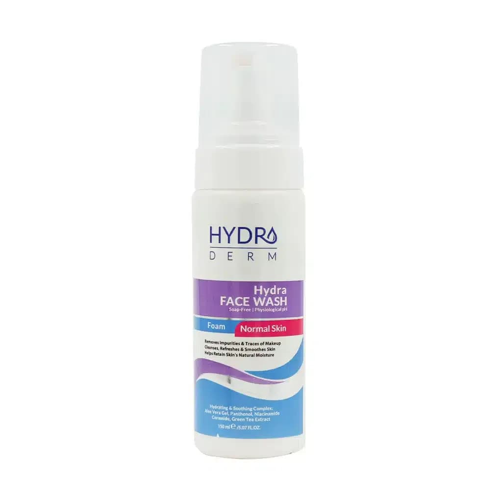 فوم شستشو صورت هیدرودرم مدل Hydra Face Wash – مناسب پوست معمولی ۱۵۰ میل
