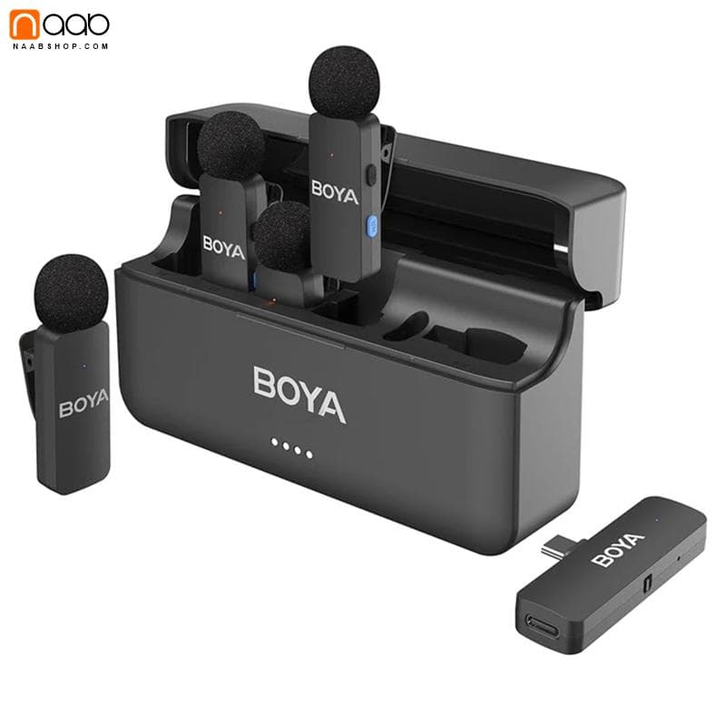 میکروفون یقه ای بی سیم چهار‌ کاربره بویا BOYA BY-V4U