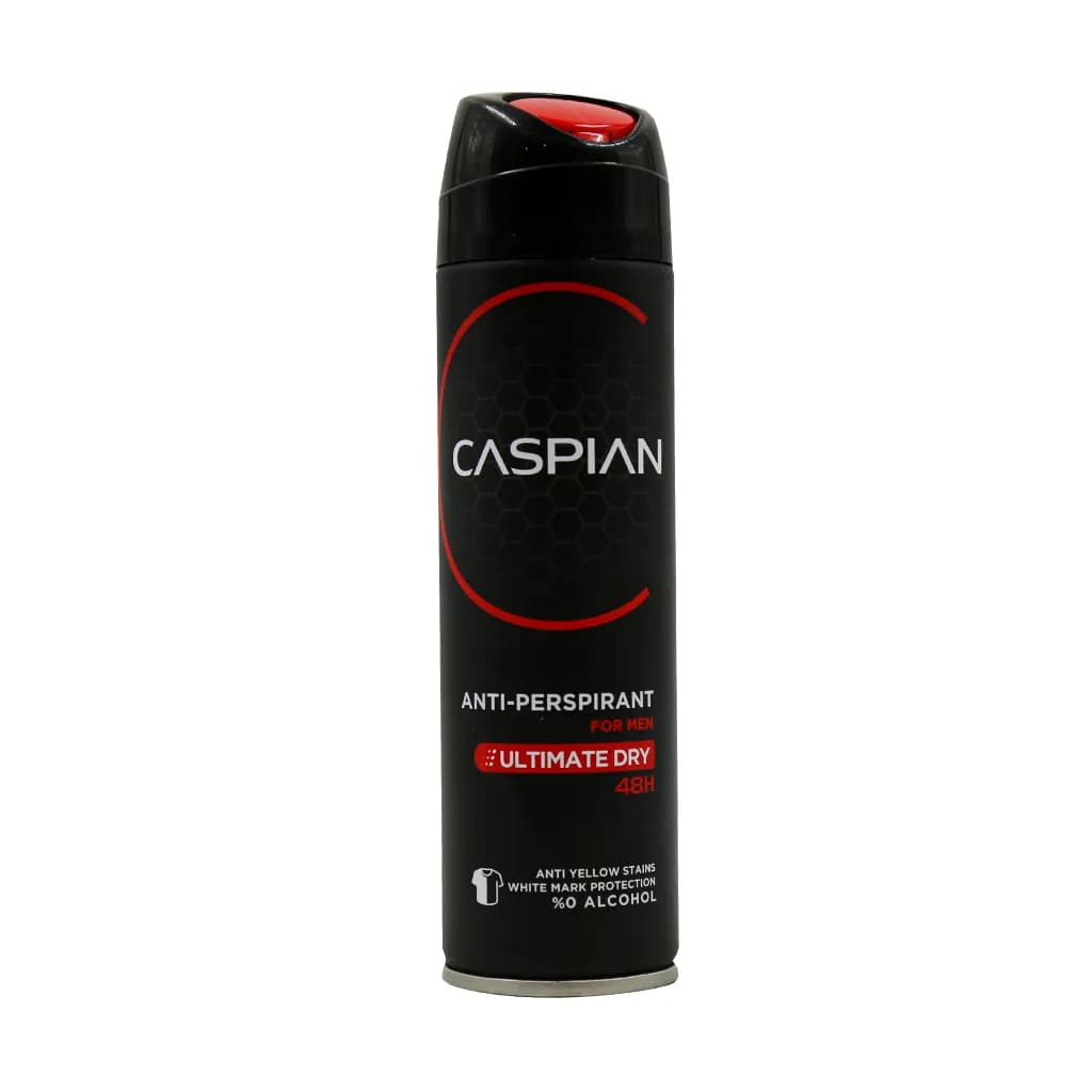 اسپری ضد تعریق مردانه کاسپین (Caspian) مدل Ultimate Dry – حجم ۱۵۰ میلی‌لیتر