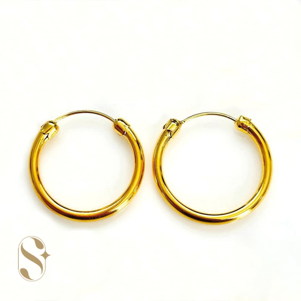 گوشواره نقره زنانه طرح طلا کد SilverSet-G496 — تصویر ۳
