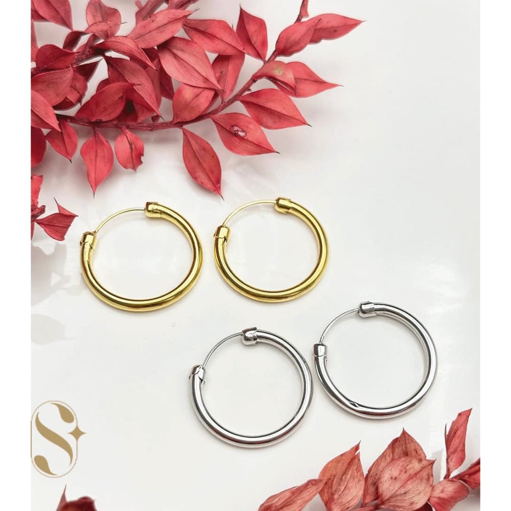 گوشواره نقره زنانه طرح طلا کد SilverSet-G496 — تصویر ۴