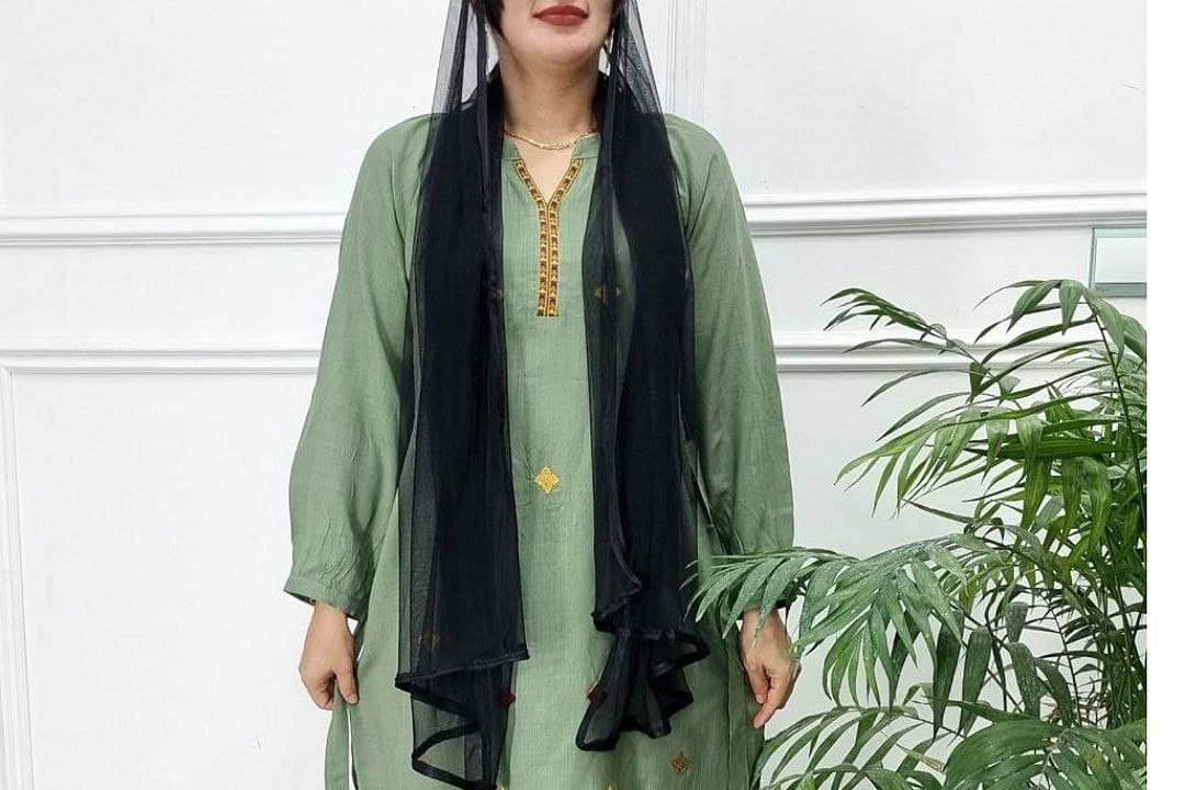 تونیک مانتویی نخی گلدوزی اورجینال وارداتی /کد2502