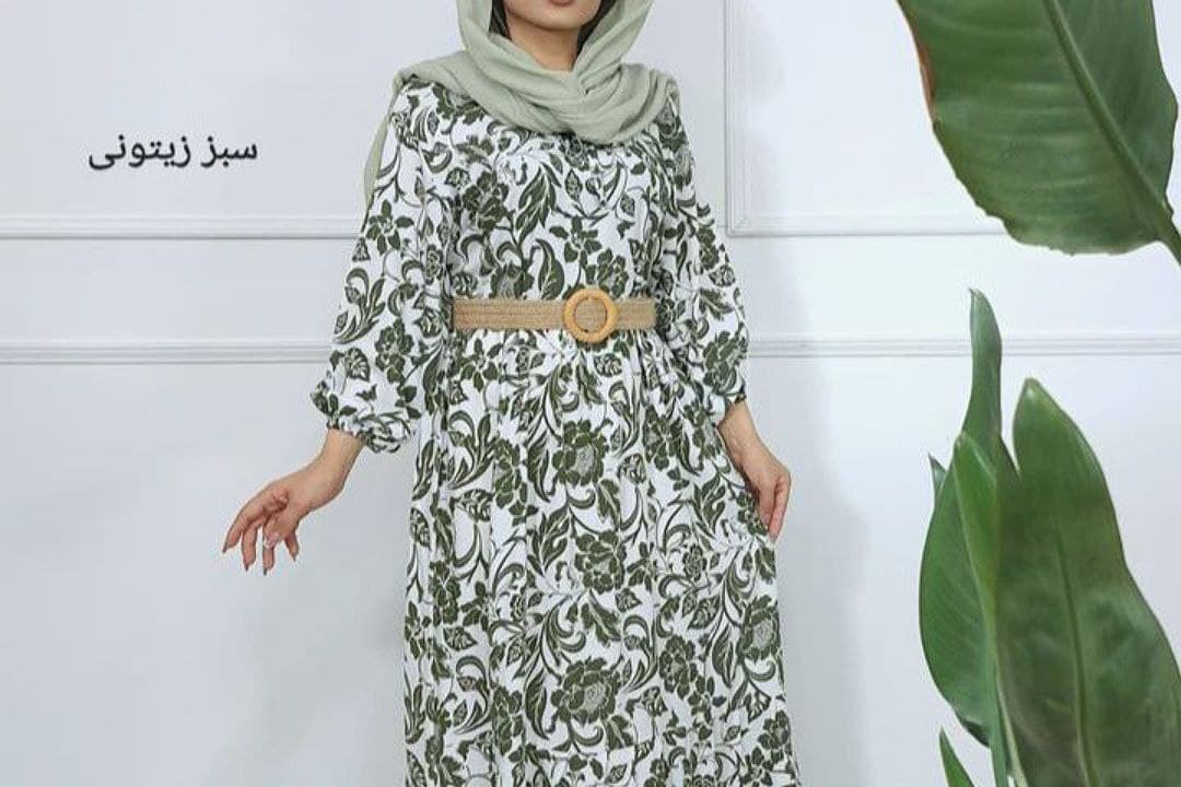 ساحلی ماکسی نخی گلدار طرح فلور/کد2490
